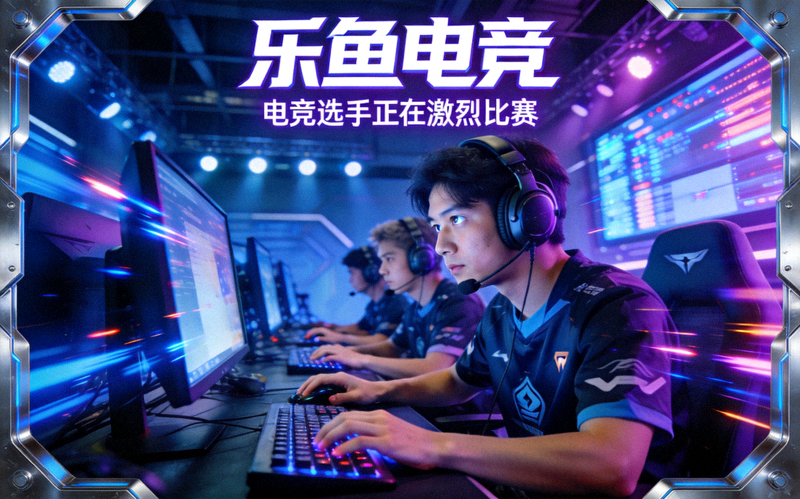 乐鱼电竞平台主视觉图 - 电竞选手正在激烈比赛的场景